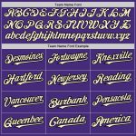 Personalized Purple Cream-Black Authentic Raglan Sleeves Baseball Jersey Team Custom Name and Number
