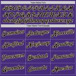 Personalized Purple Cream-Black Authentic Throwback Basketball Jersey Team Custom Name and Number