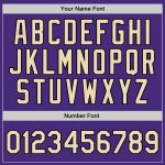 Personalized Purple Cream-Black Authentic Throwback Basketball Jersey Team Custom Name and Number