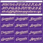 Personalized Purple Cream-Gold Authentic Sleeveless Baseball Jersey Team Custom Name and Number
