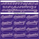 Personalized Purple Cream Performance Vapor Golf Polo Shirt Team Custom Name and Number