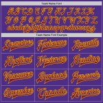 Personalized Purple Crimson-Gold Bomber Full-Snap Varsity Letterman Jacket Team Custom Name and Number