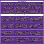 Personalized Purple Dark Purple-Old Gold 3D Pattern Design Football Helmet And Ball Authentic Baseball Jersey Team Custom Name and Number