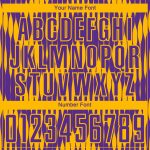 Personalized Purple Gold Abstract Triangle Sublimation Soccer Uniform Jersey Team Custom Name and Number