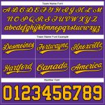 Personalized Purple Gold-Black Authentic Basketball Shorts Team Custom Name and Number