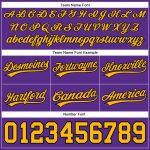 Personalized Purple Gold-Black Authentic Throwback Basketball Shorts