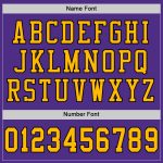 Personalized Purple Gold-Black Mesh Authentic Football Jersey