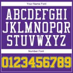 Personalized Purple Gold-Kelly Green Authentic Baseball Jersey Team Custom Name and Number