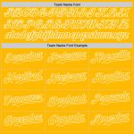 Personalized Purple Gold-White 3D Pattern Design Rave T Rex Authentic Baseball Jersey Team Custom Name and Number