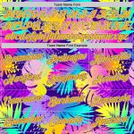 Personalized Purple Gold-White 3D Pattern Tropical Hawaii Plants Authentic Basketball Jersey Team Custom Name and Number