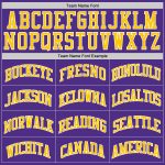 Personalized Purple Gold-White Authentic Throwback Basketball Jersey