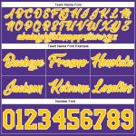 Personalized Purple Gold-White Authentic Throwback Basketball Shorts