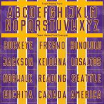 Personalized Purple Gold-White Stripes Sublimation Soccer Uniform Jersey Team Custom Name and Number