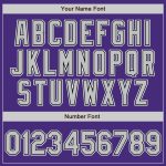 Personalized Purple Gray-Black Authentic Baseball Jersey