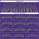 Personalized Purple Gray-Black Authentic Drift Fashion Baseball Jersey Team Custom Name and Number
