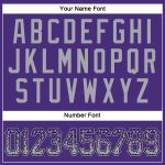 Personalized Purple Gray-Black Authentic Drift Fashion Baseball Jersey Team Custom Name and Number