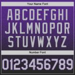 Personalized Purple Gray-Black Authentic Fade Fashion Baseball Jersey Team Custom Name and Number
