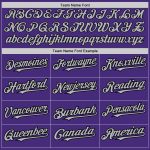 Personalized Purple Gray-Black Authentic Raglan Sleeves Baseball Jersey Team Custom Name and Number