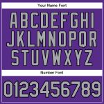 Personalized Purple Gray-Black Authentic Sleeveless Baseball Jersey Team Custom Name and Number