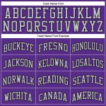 Personalized Purple Gray-Black Authentic Throwback Basketball Jersey Team Custom Name and Number
