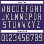 Personalized Purple Gray-Black Hockey Lace Neck Jersey Team Custom Name and Number