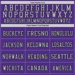 Personalized Purple Gray-Black Mesh Authentic Football Jersey