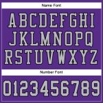 Personalized Purple Gray-Black Mesh Authentic Football Jersey Team Custom Name and Number