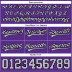 Personalized Purple Gray-White Authentic Basketball Shorts Team Custom Name and Number