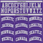Personalized Purple Gray-White Authentic Throwback Basketball Jersey Team Custom Name and Number