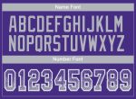 Personalized Purple Gray-White Mesh Drift Fashion Football Jersey Team Custom Name and Number