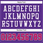 Personalized Purple Hot Pink-Black Mesh Authentic Football Jersey Team Custom Name and Number