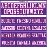 Personalized Purple Hot Pink-Black Mesh Authentic Football Jersey Team Custom Name and Number