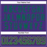 Personalized Purple Kelly Green-Gold Authentic Drift Fashion Baseball Jersey Team Custom Name and Number