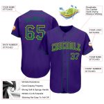 Personalized Purple Kelly Green-Gold Authentic Drift Fashion Baseball Jersey Team Custom Name and Number
