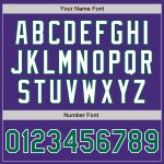 Personalized Purple Kelly Green-Gray Authentic Split Fashion Baseball Jersey Team Custom Name and Number