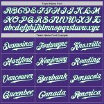Personalized Purple Kelly Green-Gray Authentic Split Fashion Baseball Jersey Team Custom Name and Number