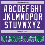 Personalized Purple Kelly Green-White Authentic Throwback Basketball Jersey Team Custom Name and Number
