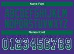 Personalized Purple Kelly Green-White Mesh Drift Fashion Football Jersey Team Custom Name and Number