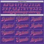 Personalized Purple Light Blue Black-Pink Bomber Full-Snap Varsity Letterman Jacket Team Custom Name and Number