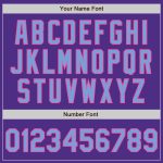 Personalized Purple Light Blue Black-Pink Bomber Full-Snap Varsity Letterman Two Tone Jacket Team Custom Name and Number