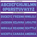 Personalized Purple Light Blue Fleece Jogger Sweatpants Team Custom Name and Number