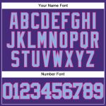 Personalized Purple Light Blue-Pink Authentic Baseball Jersey