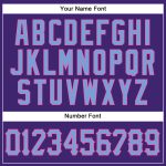 Personalized Purple Light Blue-Pink Authentic Baseball Jersey Team Custom Name and Number