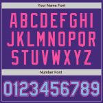 Personalized Purple Light Blue-Pink Authentic Raglan Sleeves Baseball Jersey Team Custom Name and Number