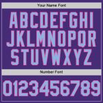 Personalized Purple Light Blue-Pink Authentic Sleeveless Baseball Jersey