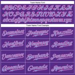 Personalized Purple Light Blue-Pink Authentic Sleeveless Baseball Jersey Team Custom Name and Number