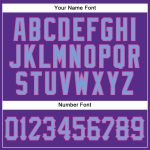 Personalized Purple Light Blue-Pink Authentic Sleeveless Baseball Jersey Team Custom Name and Number