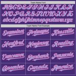Personalized Purple Light Blue-Pink Authentic Sleeveless Baseball Jersey