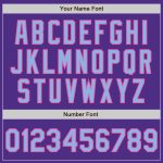 Personalized Purple Light Blue Pink-Black Bomber Full-Snap Varsity Letterman Jacket Team Custom Name and Number