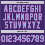 Personalized Purple Light Blue-Pink Line Authentic Baseball Jersey Team Custom Name and Number